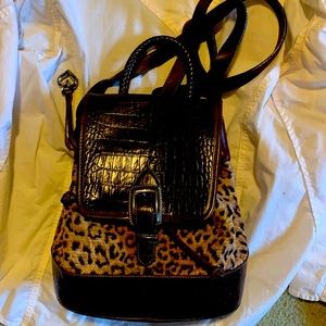 Brighton leopard backpack bag